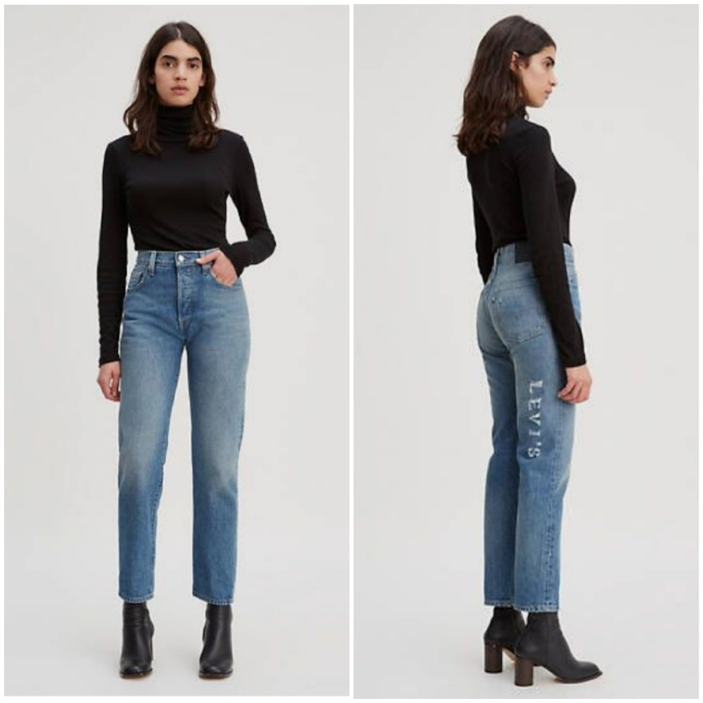 NWT Levi's 501® Original Fit Selvedge Crop 28 x 28
